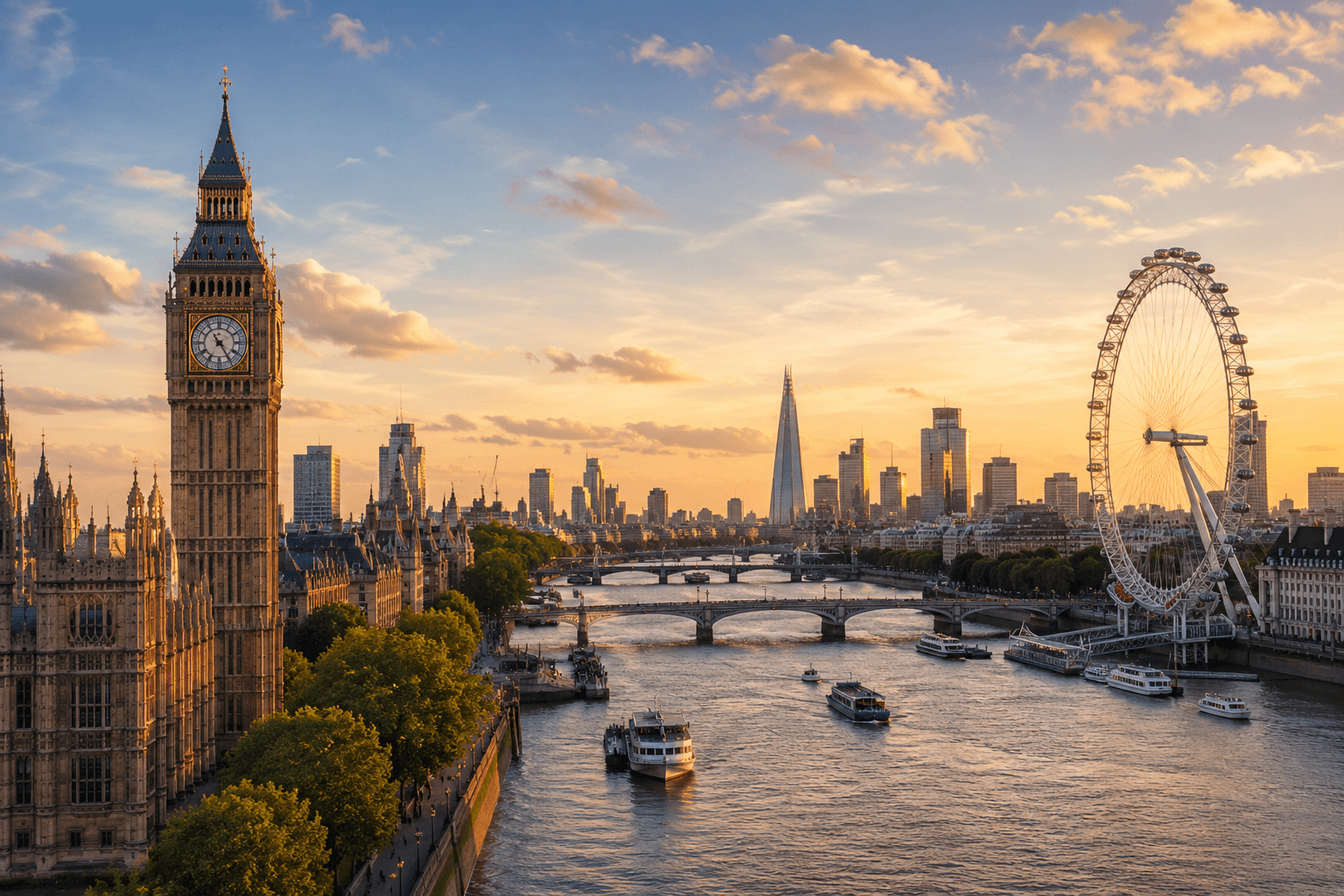 London skyline and the River Thames